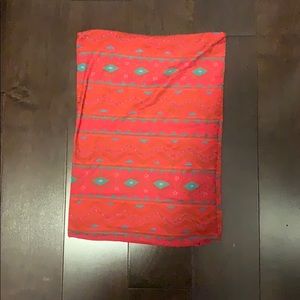 Patterned bandeau top